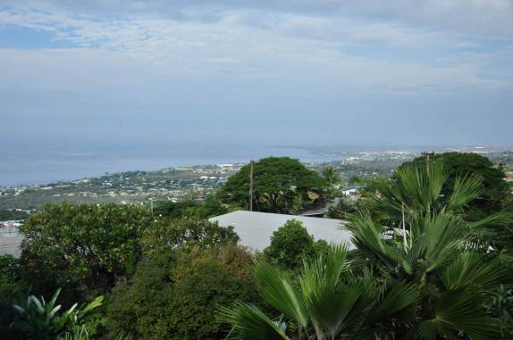 A belíssima vista do B&B em Kona, na Big Island, no Havaí